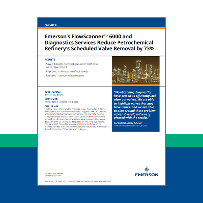 Emerson's FlowScanner™ 6000 and Diagnostics Servies