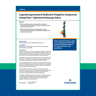 Improved propylene compressor performance 