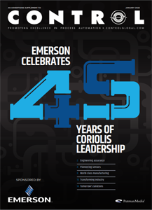 Emerson Celebrates 45 years of Coriolis Leadership