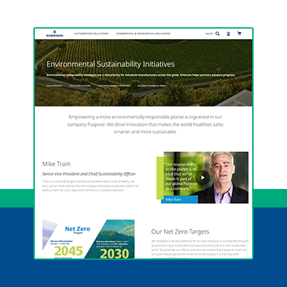 Emerson's Environmental Sustainability Initiatives