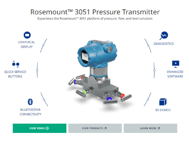  A comprehensive look into all the Rosemount 3051 features from one location! 3D demos, how-to videos, with in-depth feature expereinces.